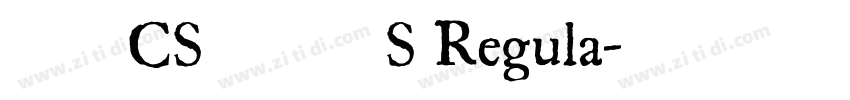 文鼎CS行楷繁S Regula字体转换
